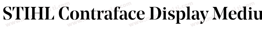 STIHL Contraface Display Medium字体转换